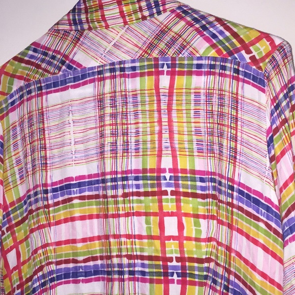 CAbi Cirque Button Down Shirt Colorful Blouse - Picture 7 of 7